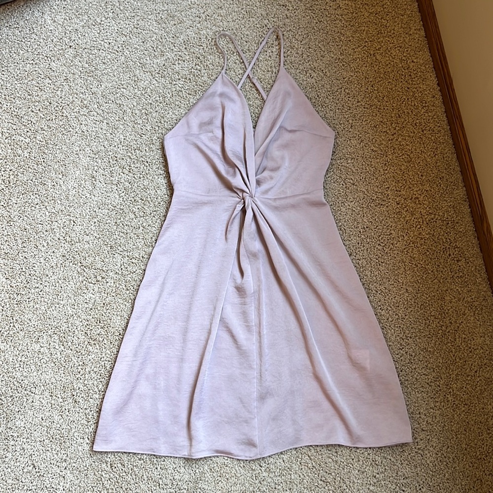 Express Light Pink Satin Dress - Worn Once